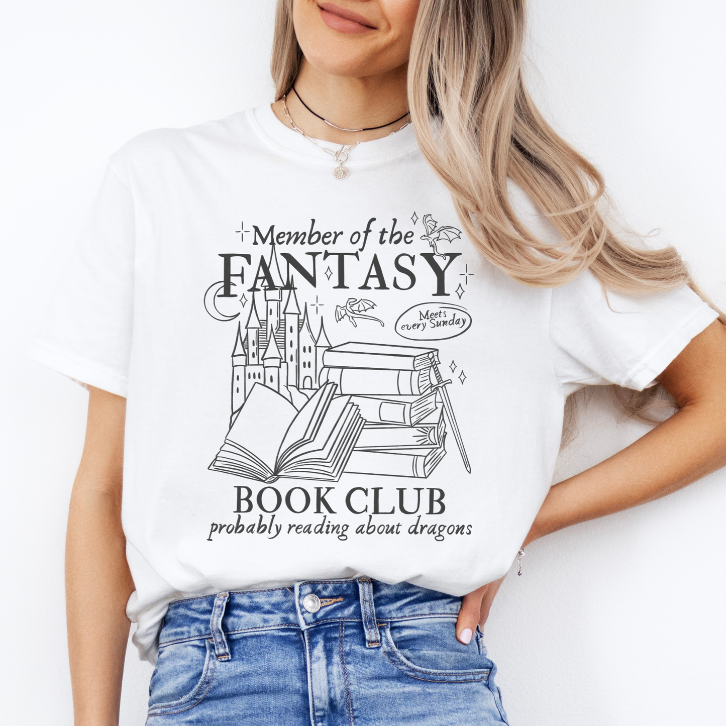 Premium T-Shirt | Fantasy Book Club | Druck