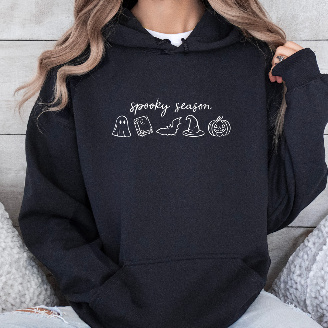Bookish Hoodie - Spooky Season mit Stick
