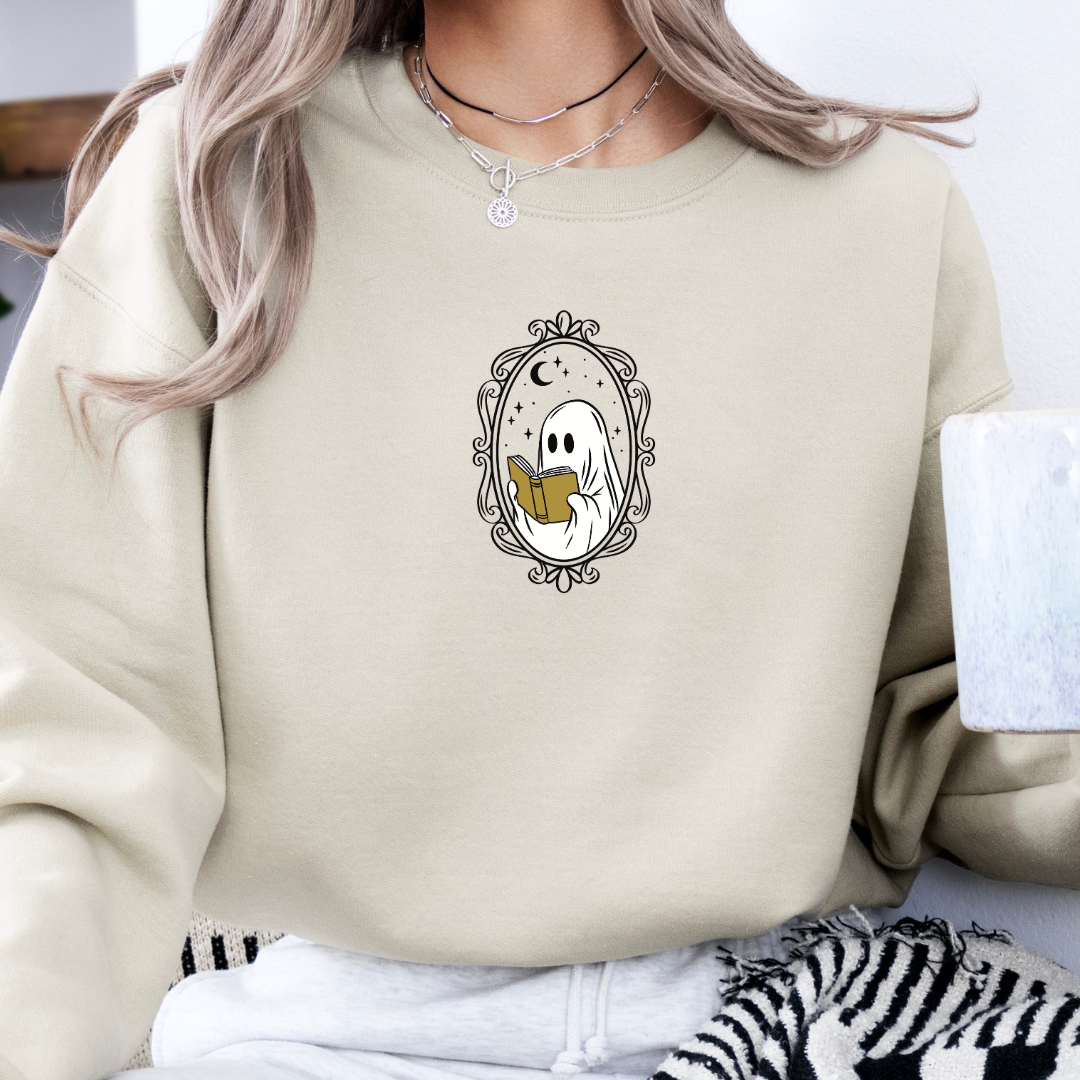 Bookish Sweatshirt - Book Ghost mit Stick