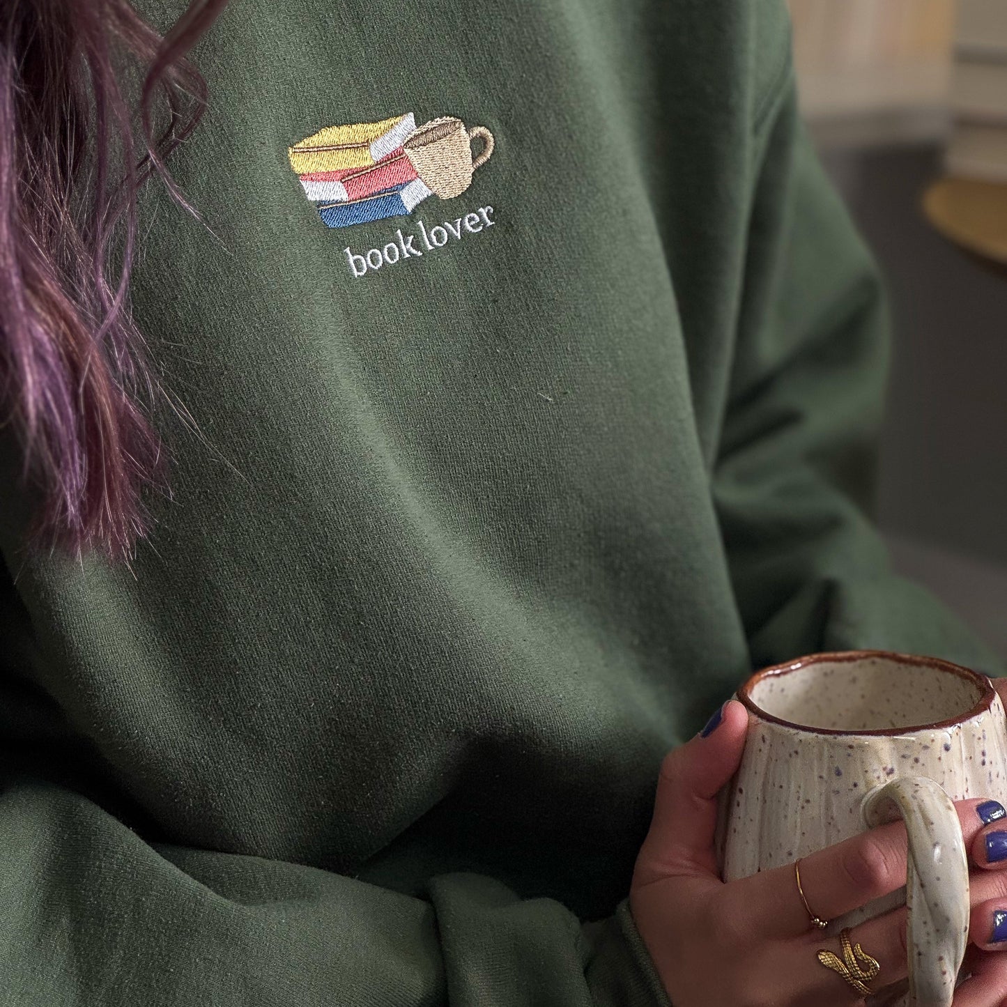 Sweatshirt | Booklover | bestickt | Bookish Sweatshirt