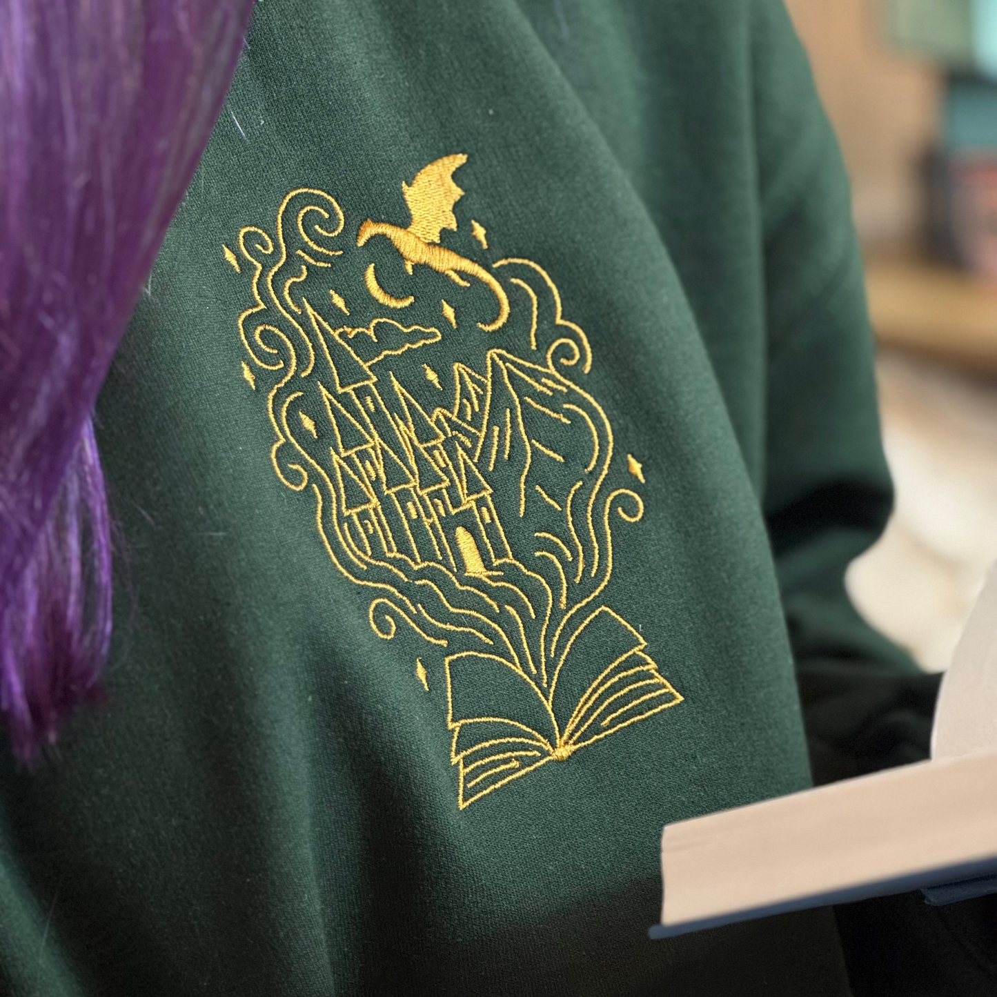 Sweatshirt | Buchwelt | bestickt | Bookish Sweatshirt