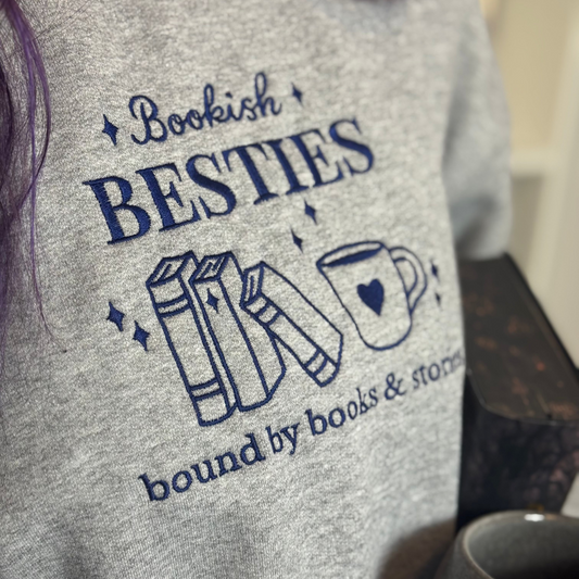 Hoodie | Bookish Besties | bestickt