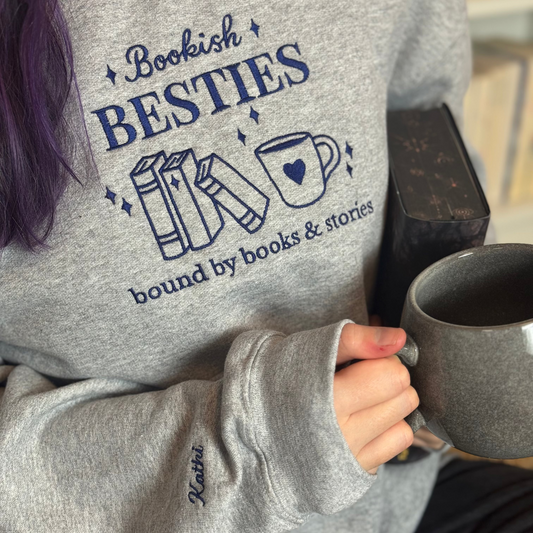 Sweatshirt | Bookish Besties | personalisiert | bestickt