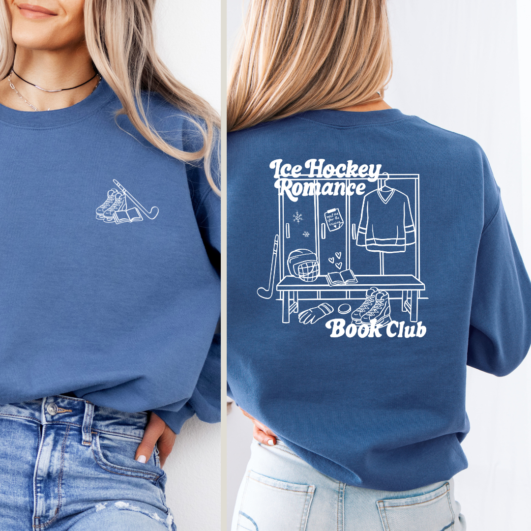 sports romance pullover hockey reader merch