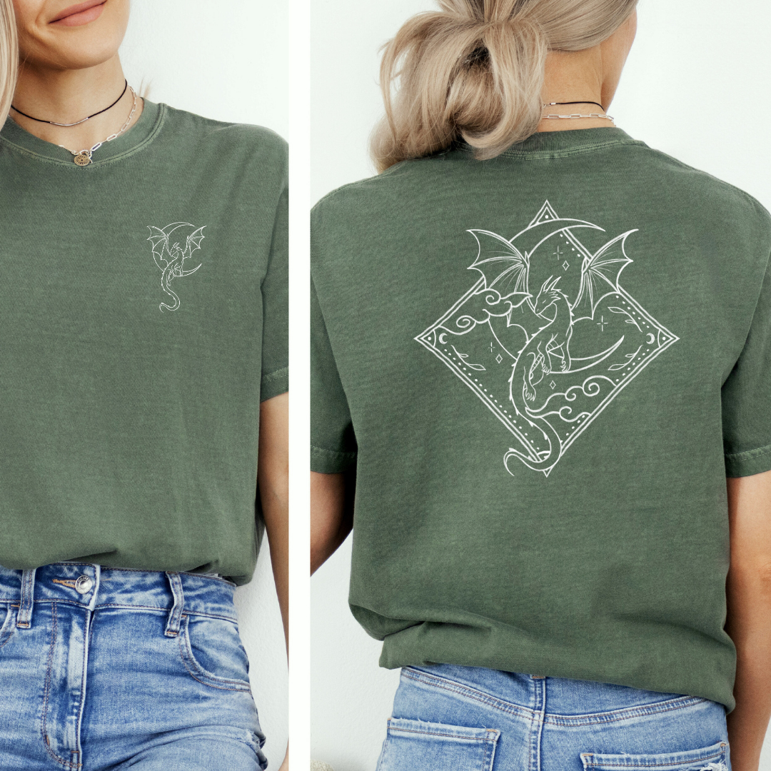 Drachen T-Shirt „Moon Dragon“ – Premium Shirt