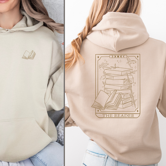 Hoodie | Reader Tarot Card | Druck | Bookish Hoodie
