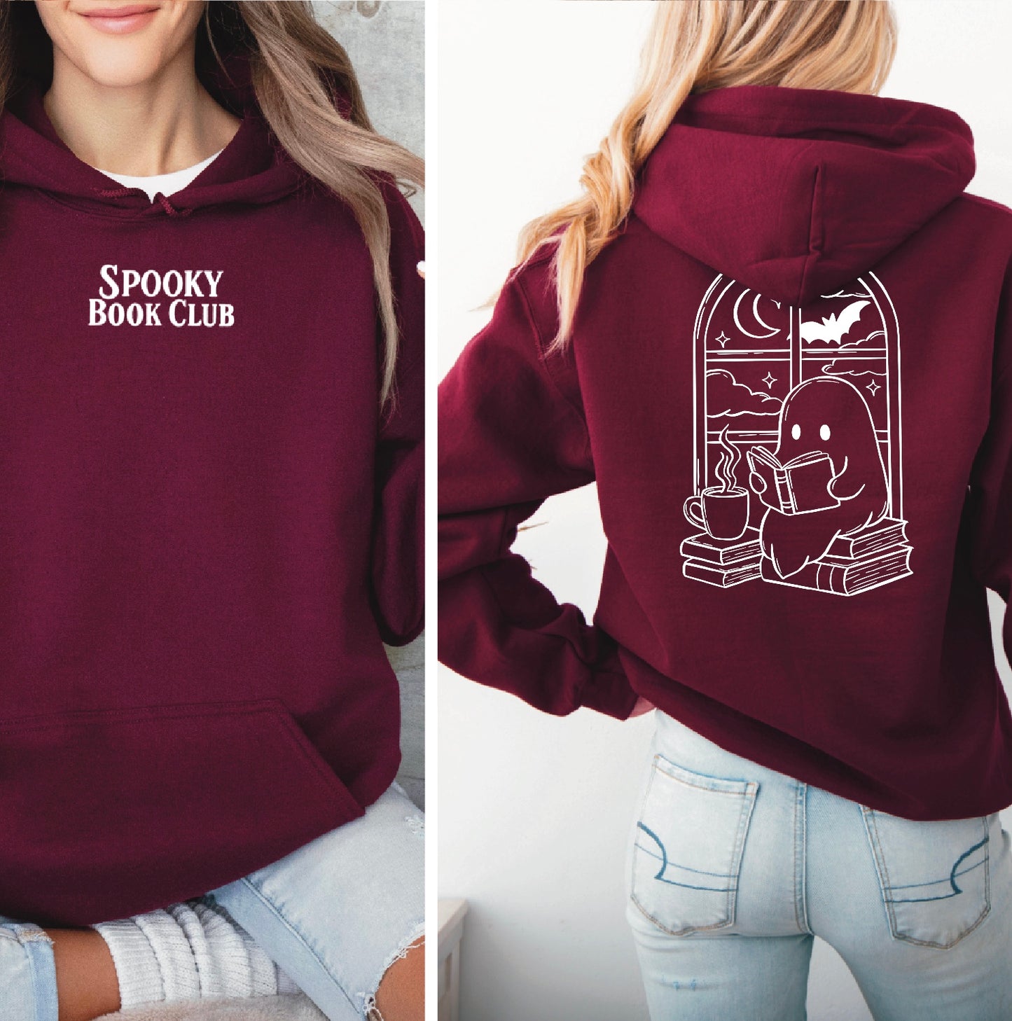 Hoodie | Spooky Book Club | Druck | Bookish Halloween