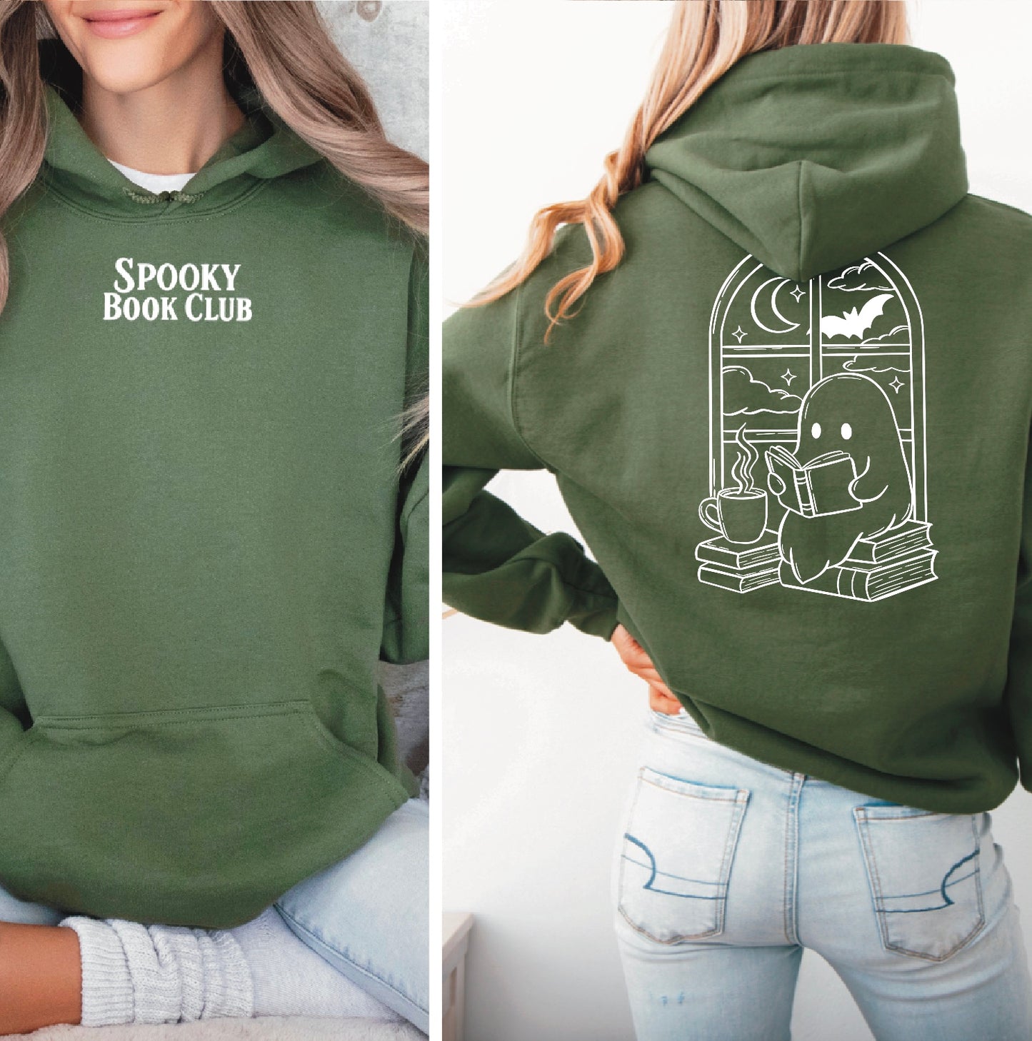 Hoodie | Spooky Book Club | Druck | Bookish Halloween