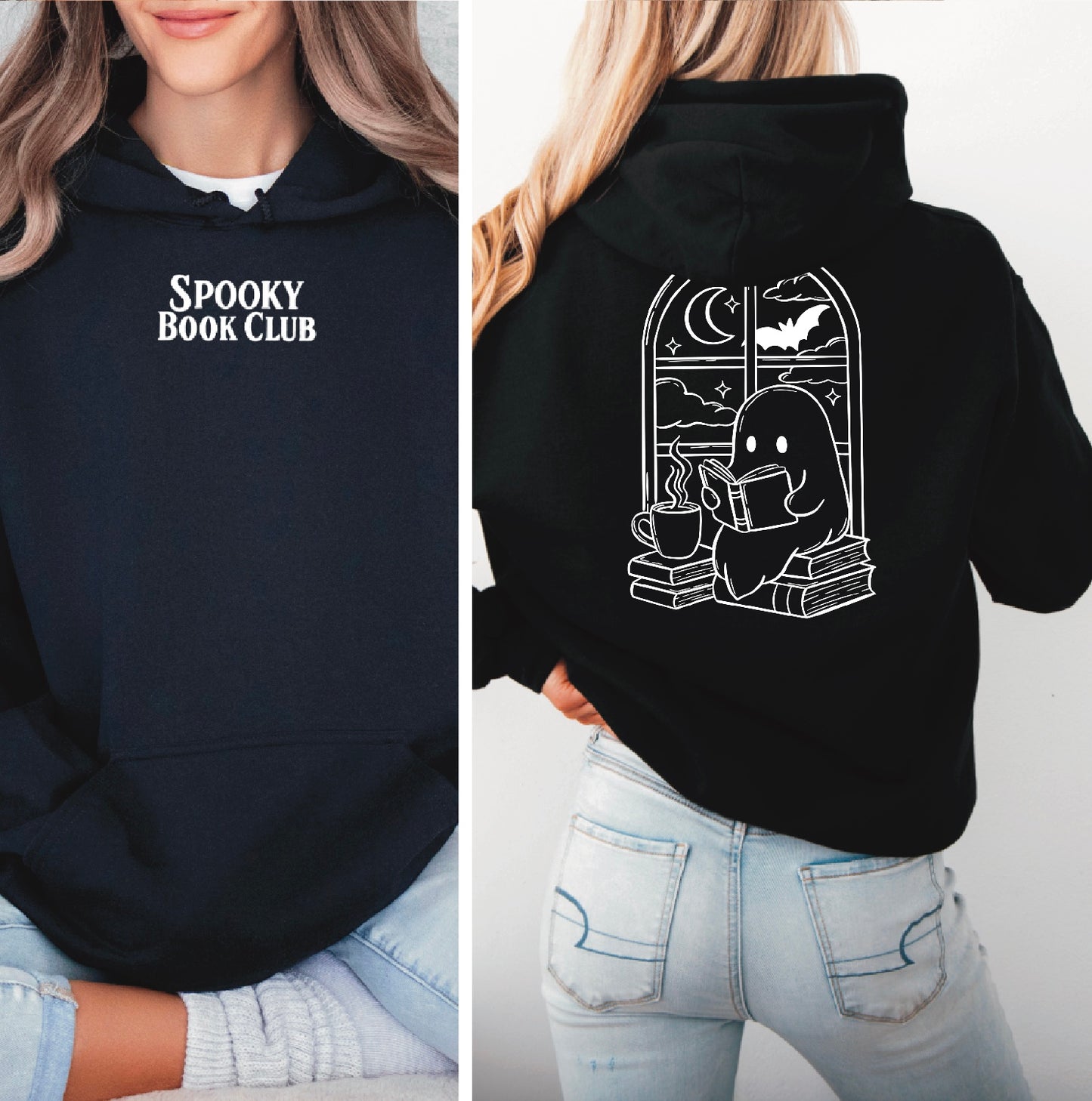 Hoodie | Spooky Book Club | Druck | Bookish Halloween