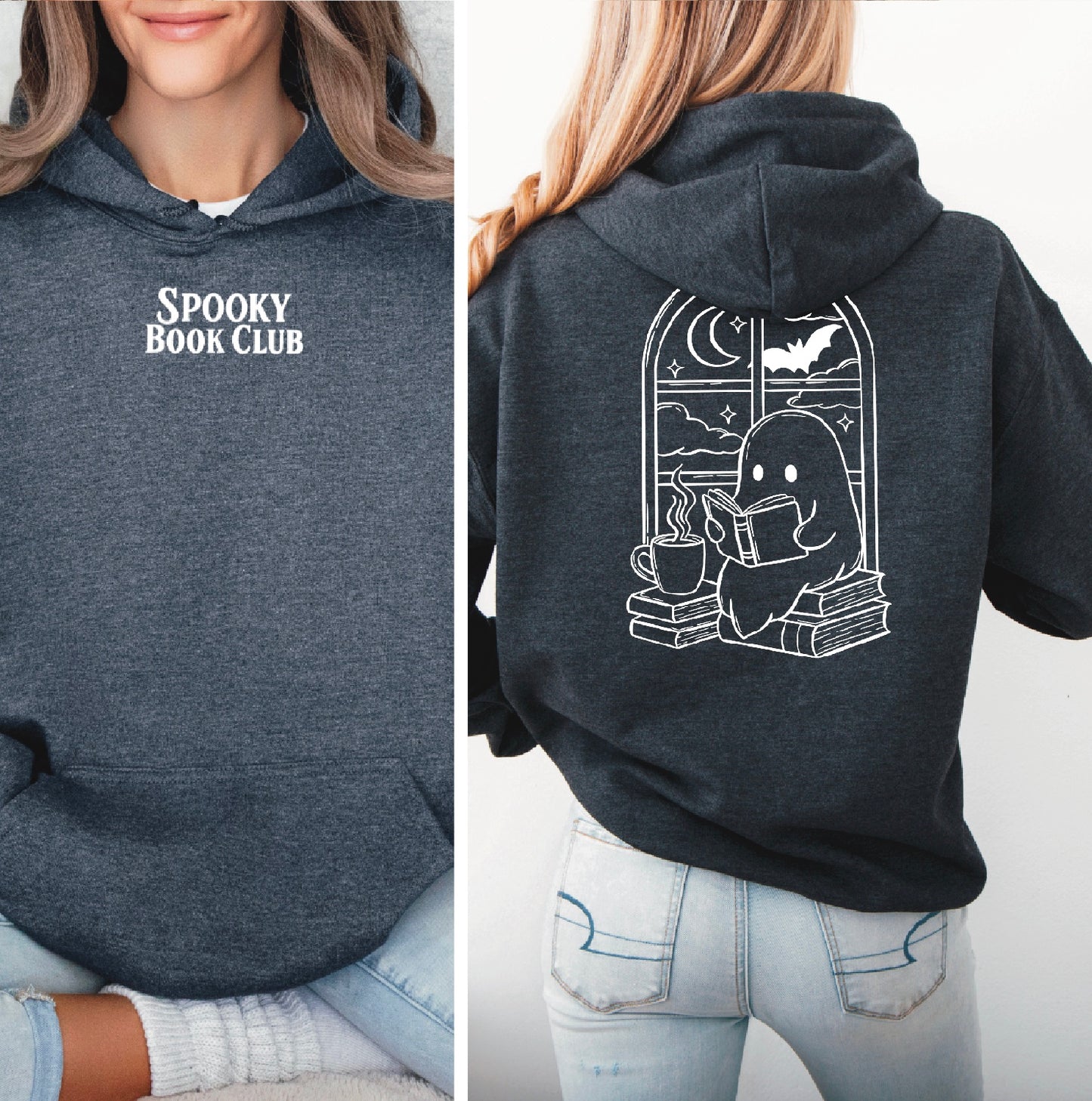 Hoodie | Spooky Book Club | Druck | Bookish Halloween
