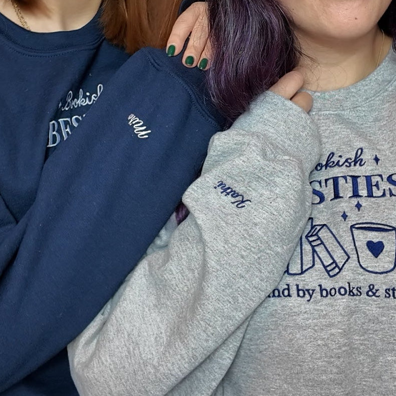 Sweatshirt | Bookish Besties | personalisiert | bestickt