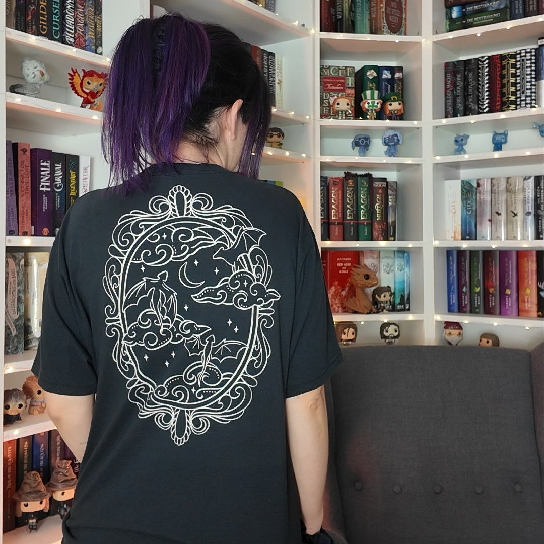 Bookish Fantasy T-Shirt- Dragon Mirror
