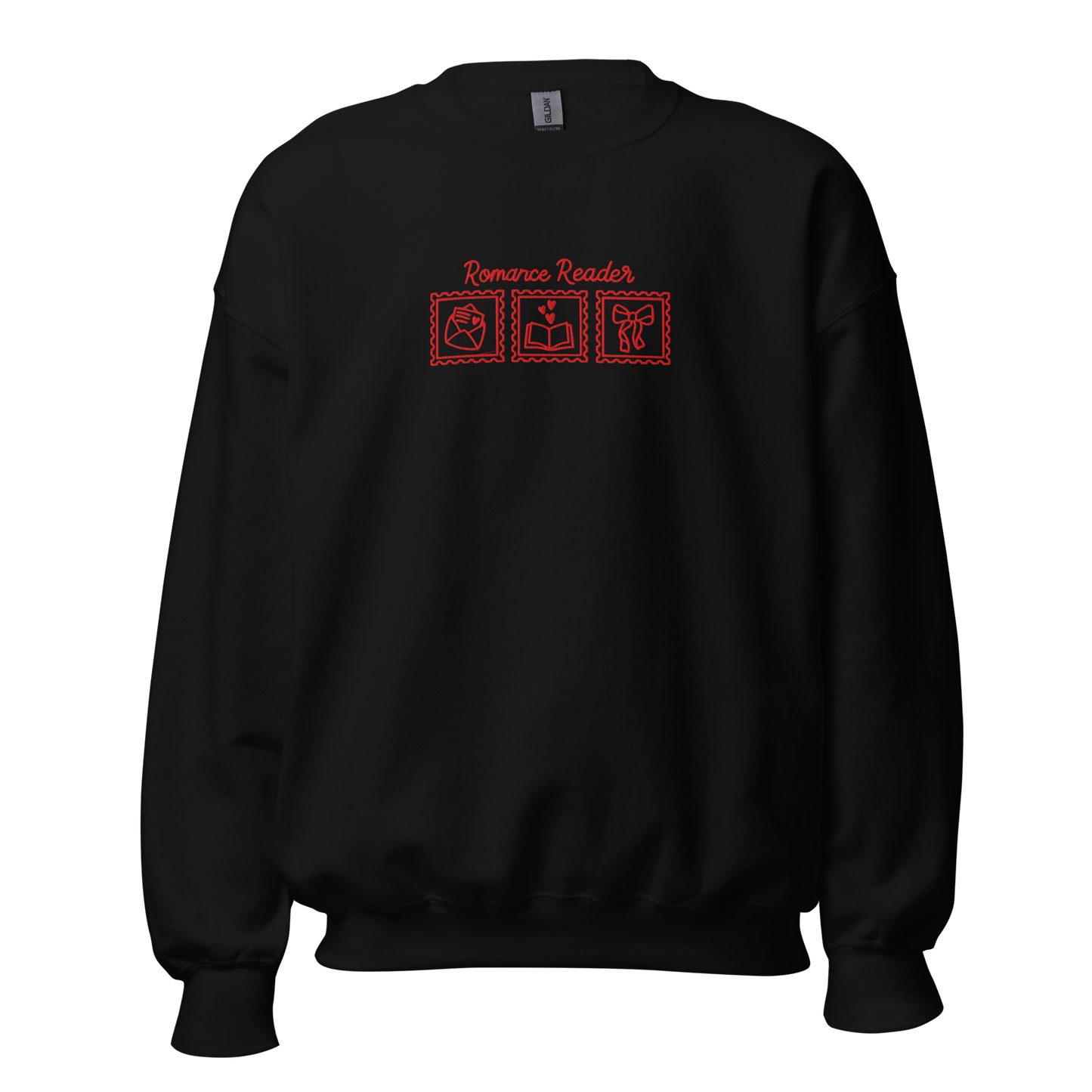 bookish sweatshirt romance schriftzug stickerei