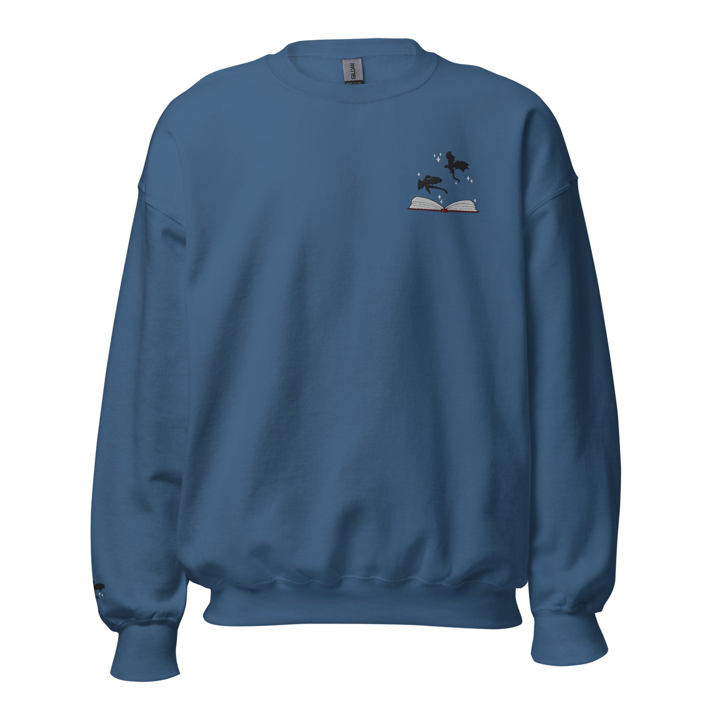 fantasy bookish sweatshirt stickerei drachen design