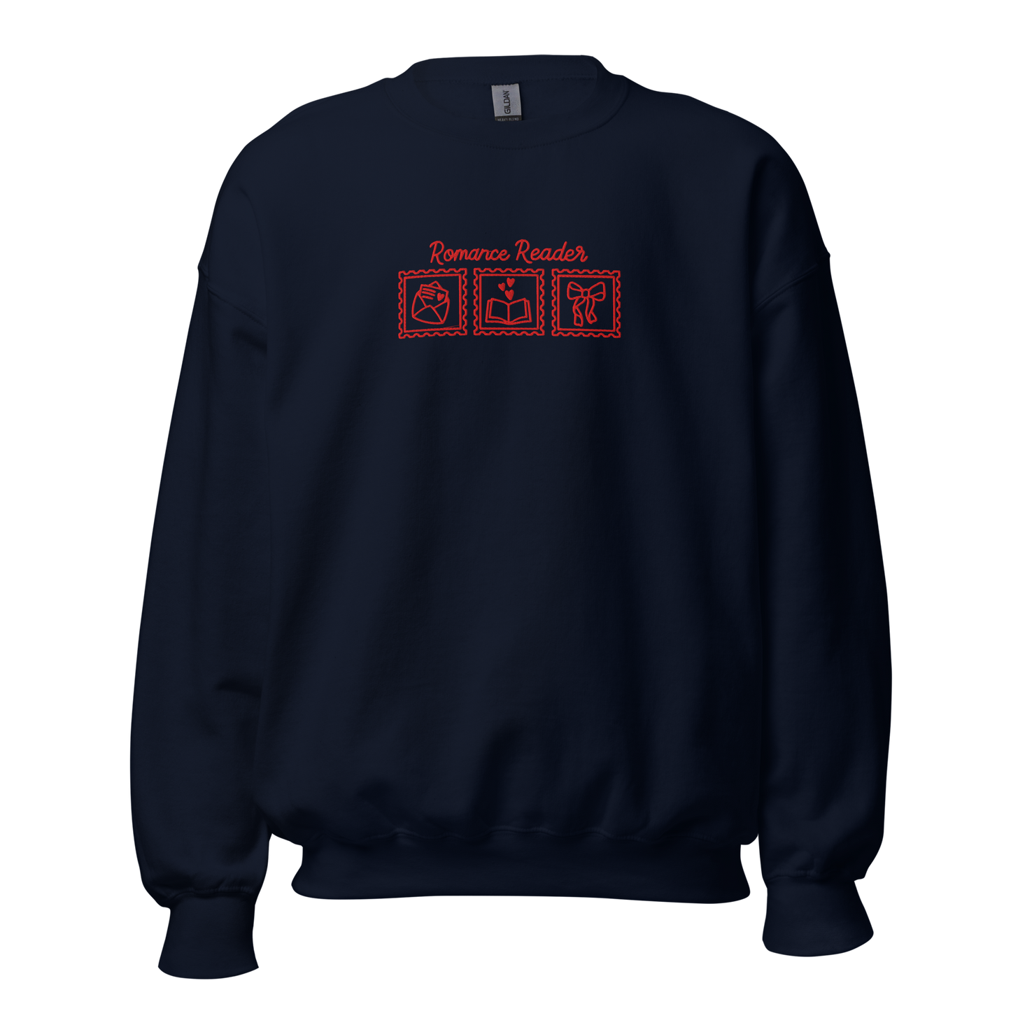 bookish sweatshirt romance schriftzug stickerei
