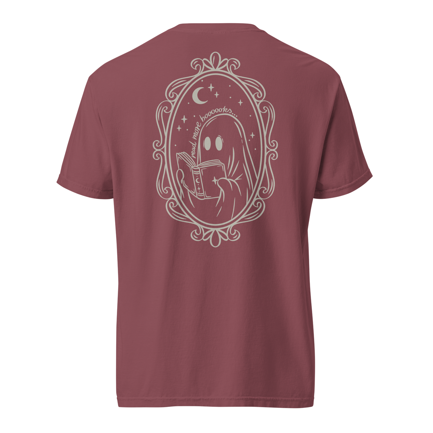 Bookish T-Shirt - Book Ghost mit Backprint