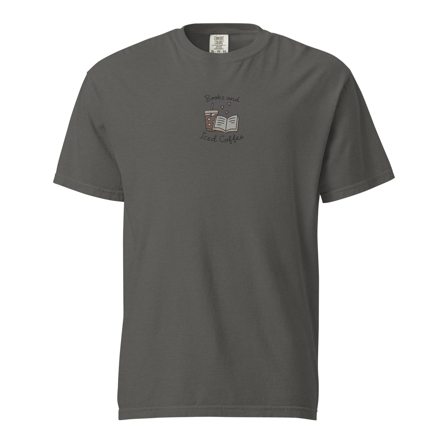 Bookish Shirt Books and Iced Coffe