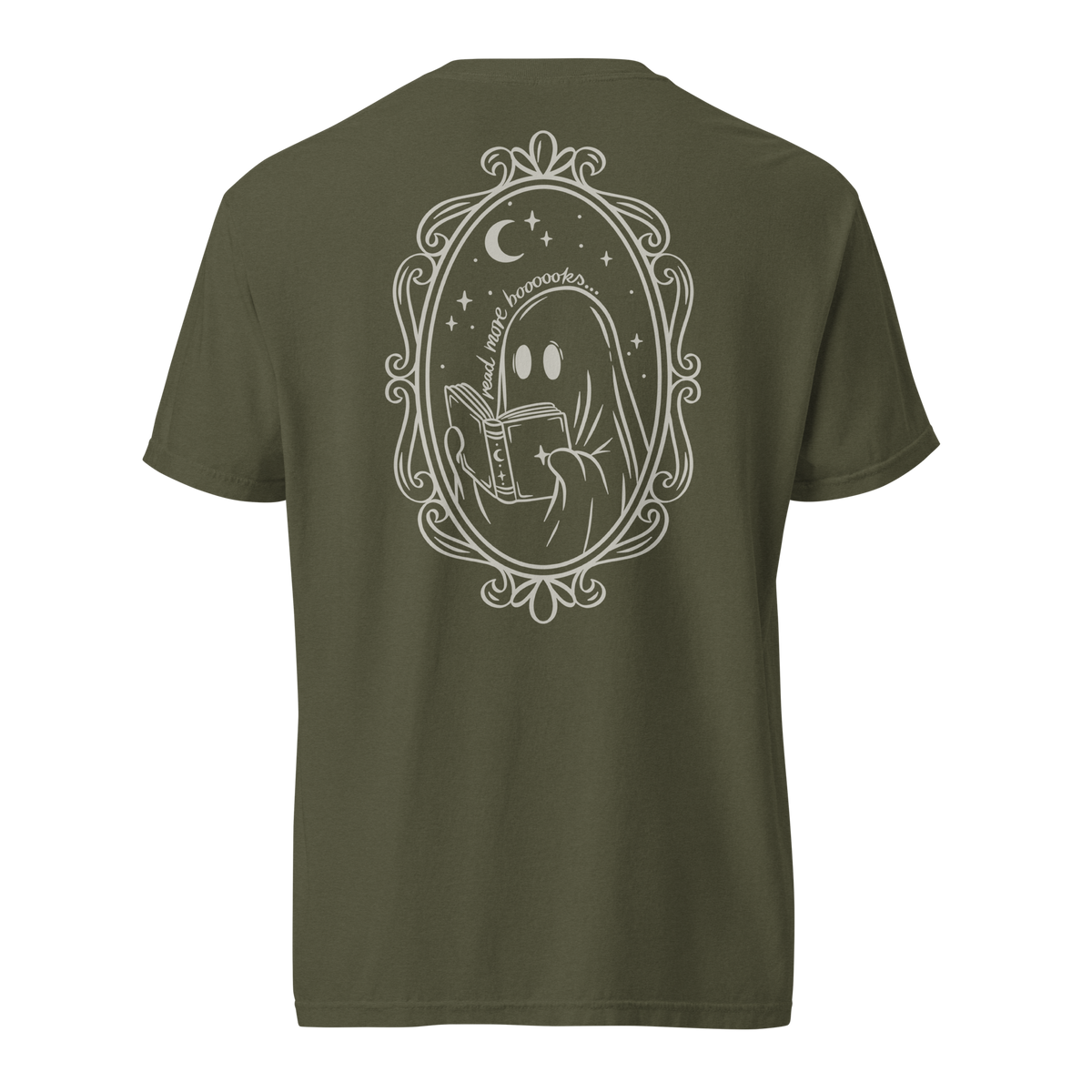 Bookish T-Shirt - Book Ghost mit Backprint