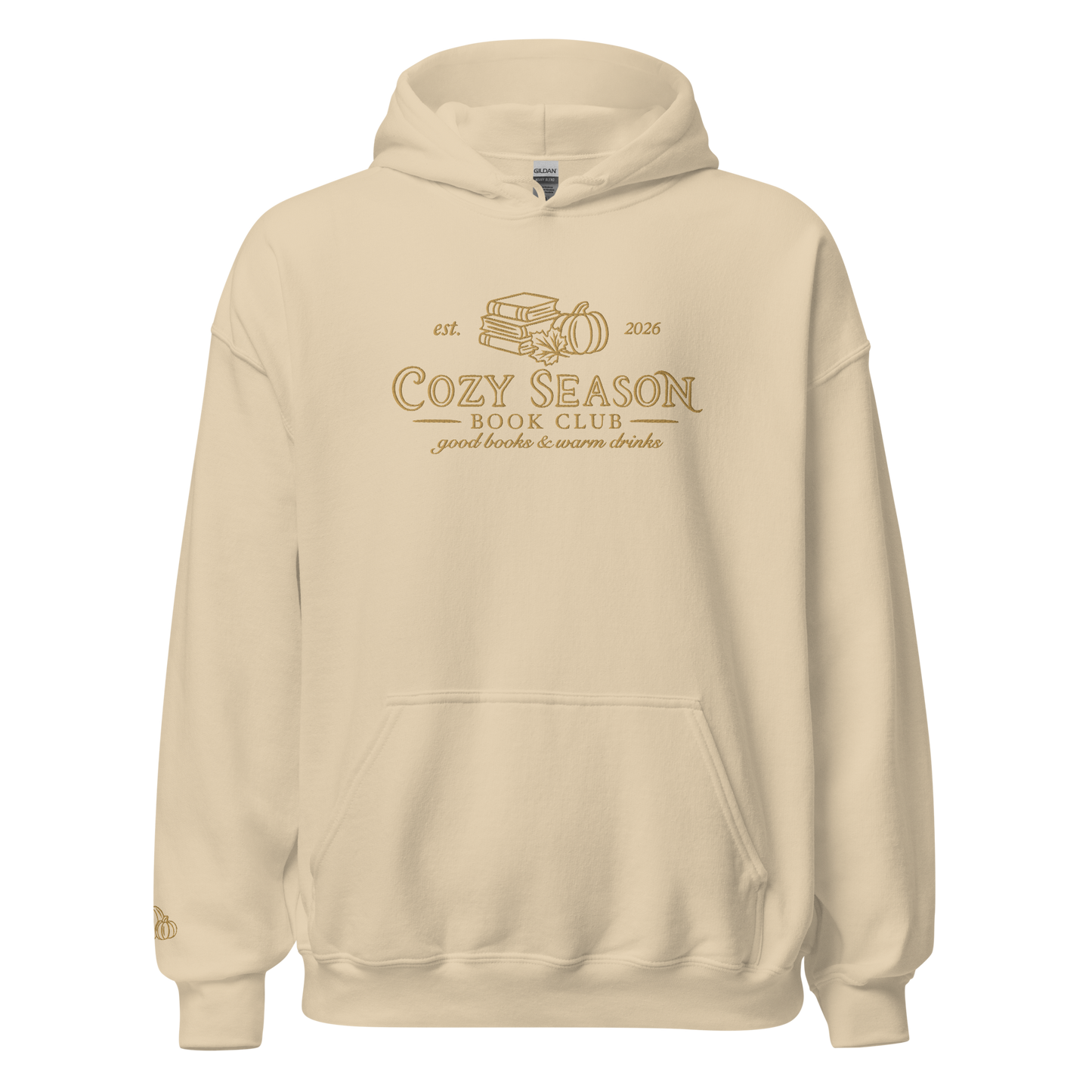Bookish Hoodie - Cozy Season Book Club bestickt
